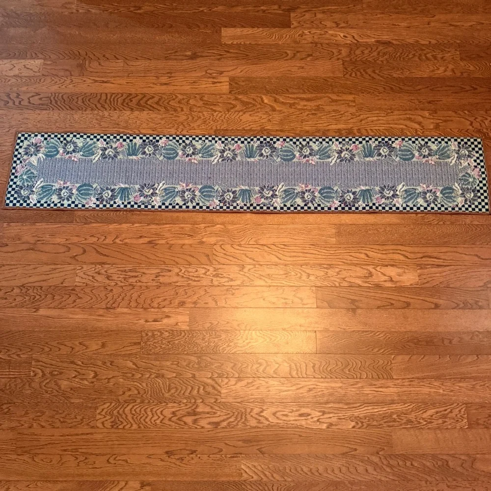 Autumn Fall Thanksgiving Tapestry Table Runner with Pumpkins & Sunflowers